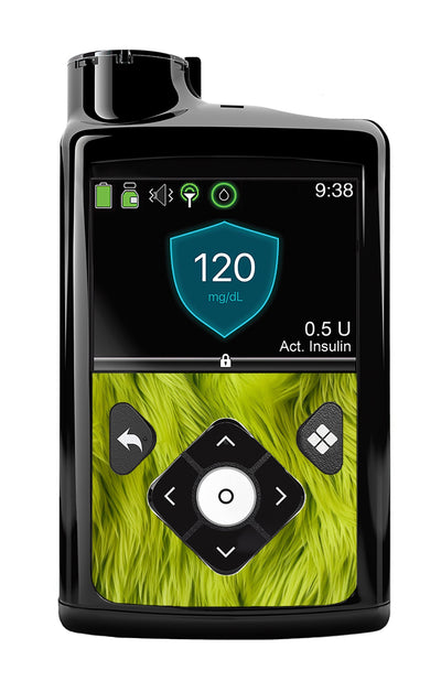 Green Fur Sticker for Medtronic MiniMed 770G & 780G Green Fur Sticker for Medtronic MiniMed 770G & 780G