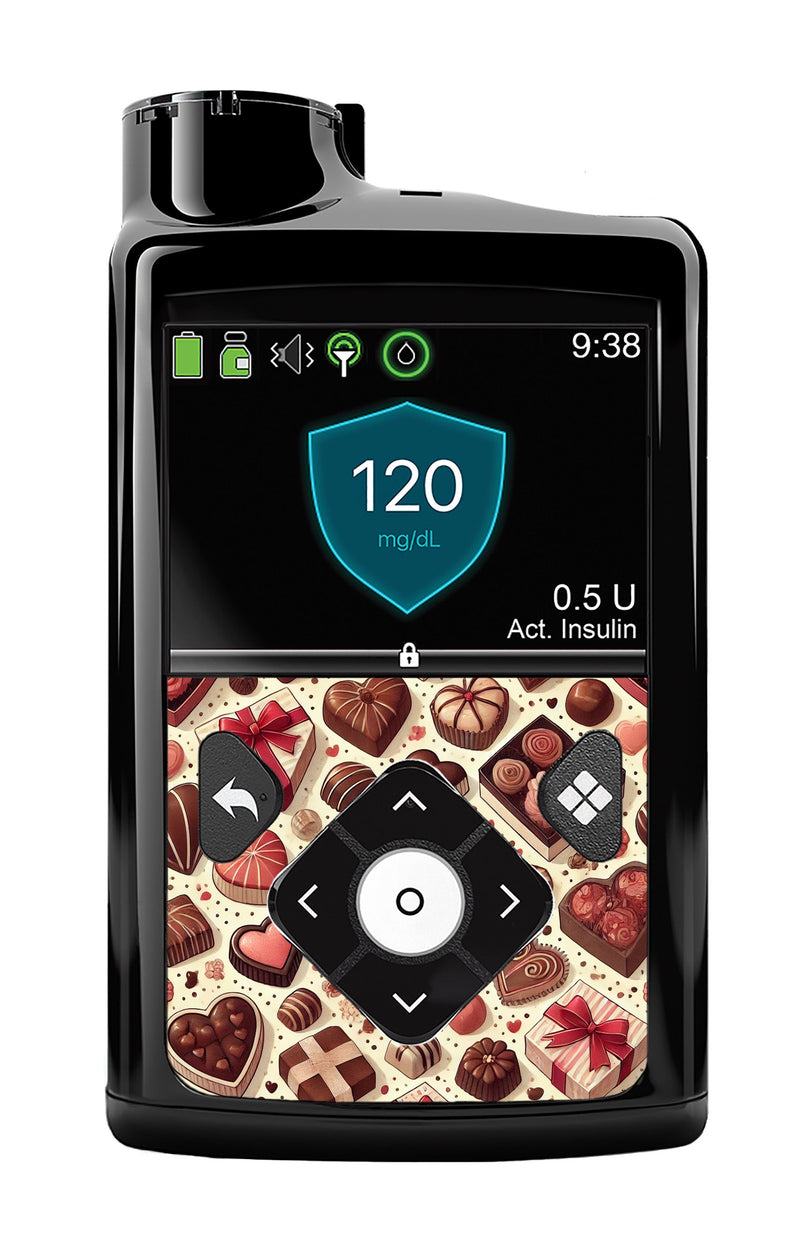 Chocolate Love Sticker for Medtronic MiniMed 770G & 780G Chocolate Love Sticker for Medtronic MiniMed 770G & 780G