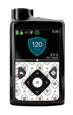 Poinsettia Parade Medtronic MiniMed 770G & 780G Sticker - Pump Peelz Poinsettia Parade Medtronic MiniMed 770G & 780G Sticker - Pump Peelz
