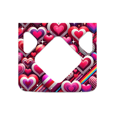 Sparkly Hearts Sticker for Medtronic MiniMed 770G & 780G Sparkly Hearts Sticker for Medtronic MiniMed 770G & 780G