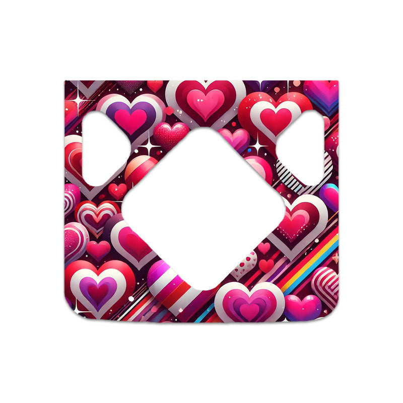 Sparkly Hearts Sticker for Medtronic MiniMed 770G & 780G Sparkly Hearts Sticker for Medtronic MiniMed 770G & 780G