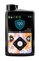 Wildflower Doodle Medtronic MiniMed 770G & 780G Sticker - Pump Peelz Wildflower Doodle Medtronic MiniMed 770G & 780G Sticker - Pump Peelz