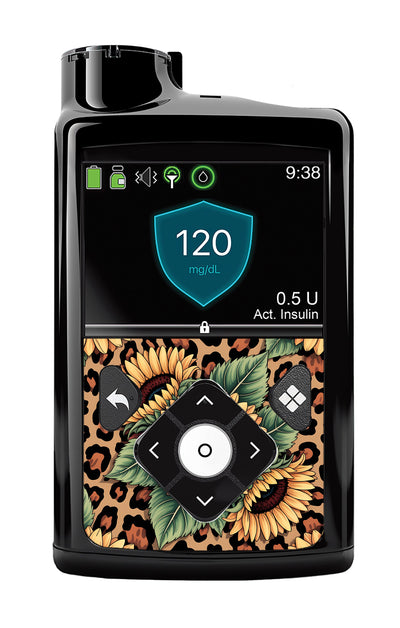 Wild Sunflower Medtronic MiniMed 770G & 780G Sticker - Pump Peelz Wild Sunflower Medtronic MiniMed 770G & 780G Sticker - Pump Peelz