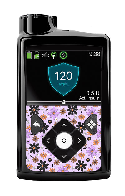 Batty Blooms Medtronic MiniMed 770G & 780G Sticker - Pump Peelz Batty Blooms Medtronic MiniMed 770G & 780G Sticker - Pump Peelz