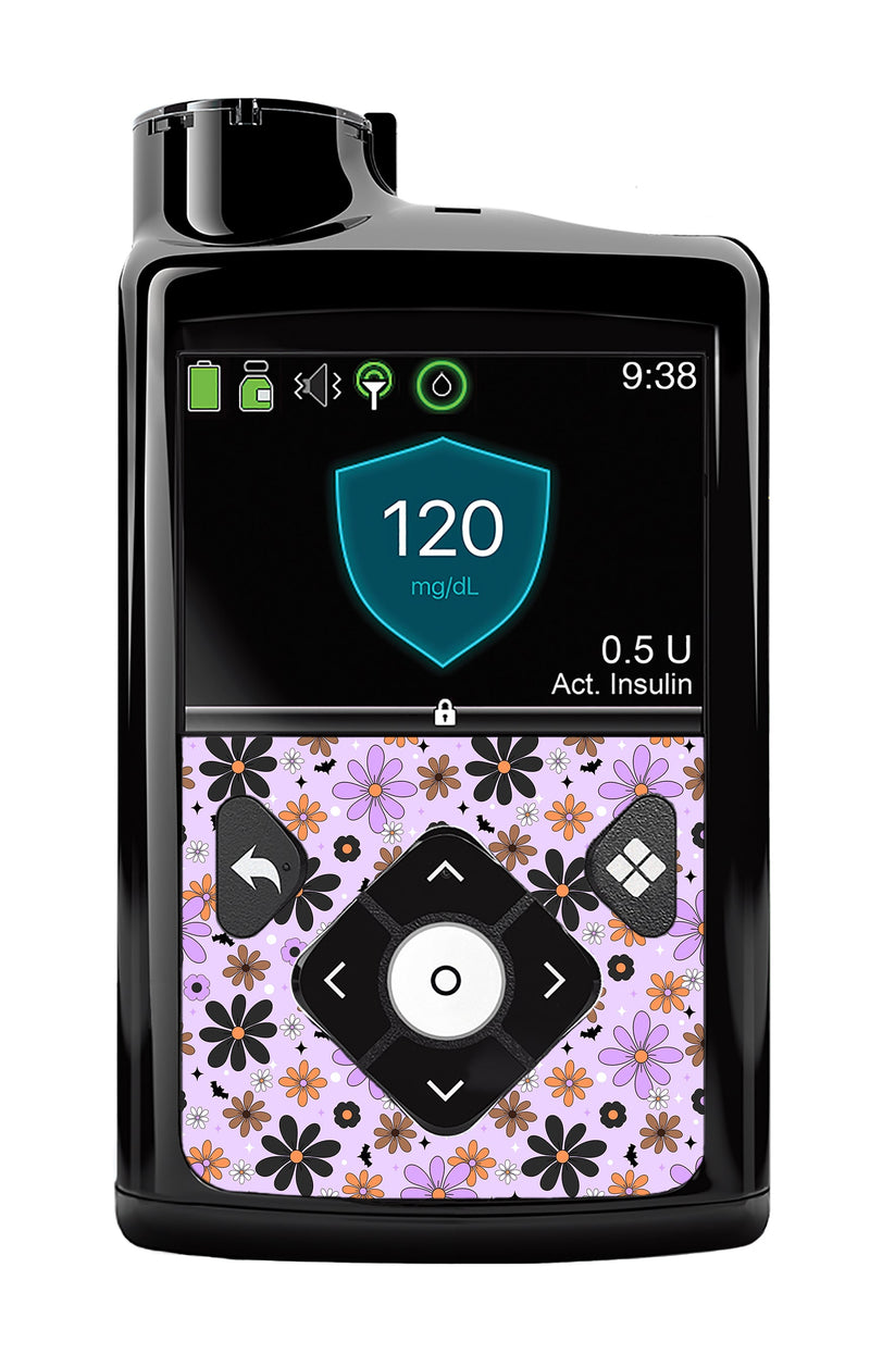 Batty Blooms Medtronic MiniMed 770G & 780G Sticker - Pump Peelz Batty Blooms Medtronic MiniMed 770G & 780G Sticker - Pump Peelz
