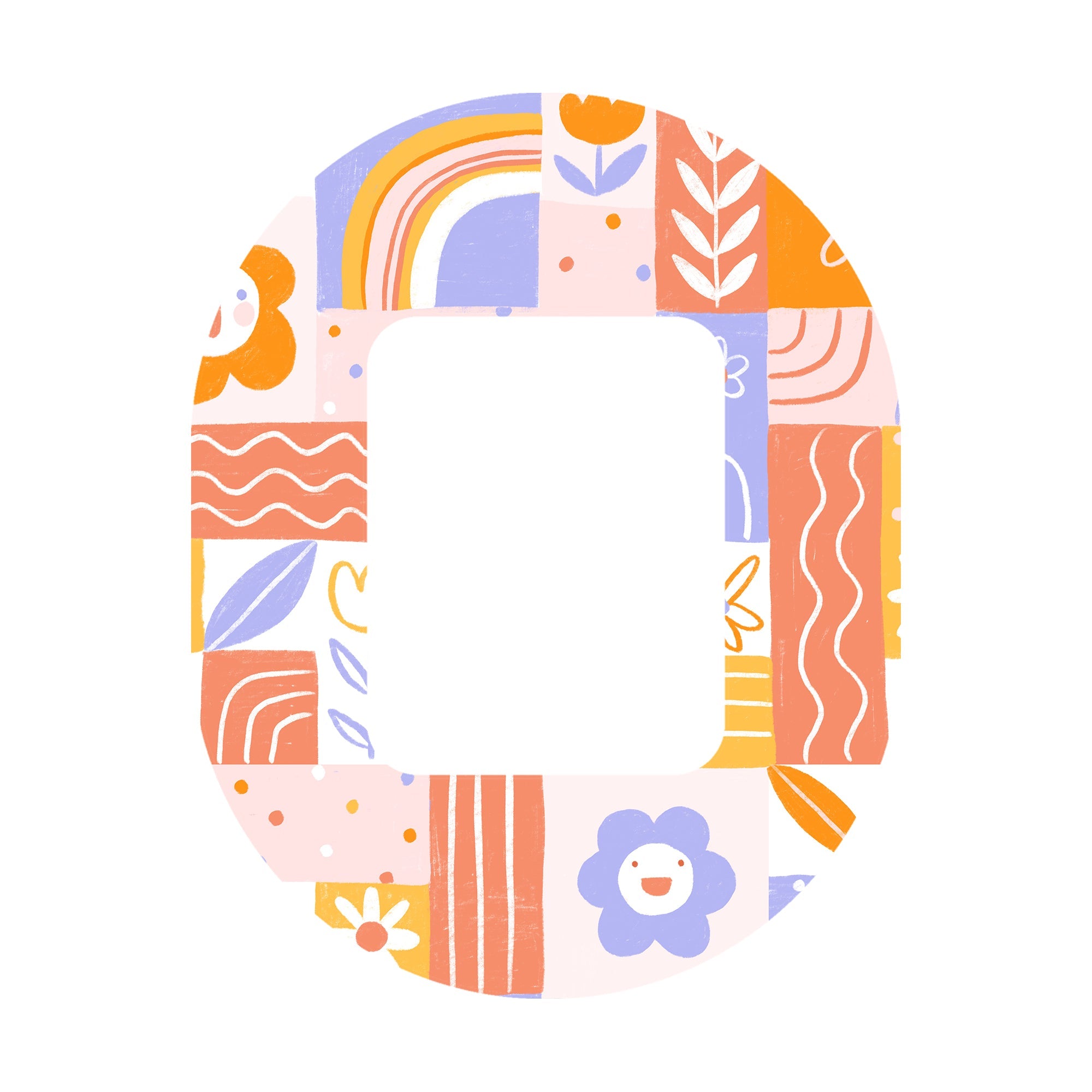 Wildflower Doodle Tandem Mobi Decorative Patch Tape - Pump Peelz Wildflower Doodle Tandem Mobi Decorative Patch Tape - Pump Peelz