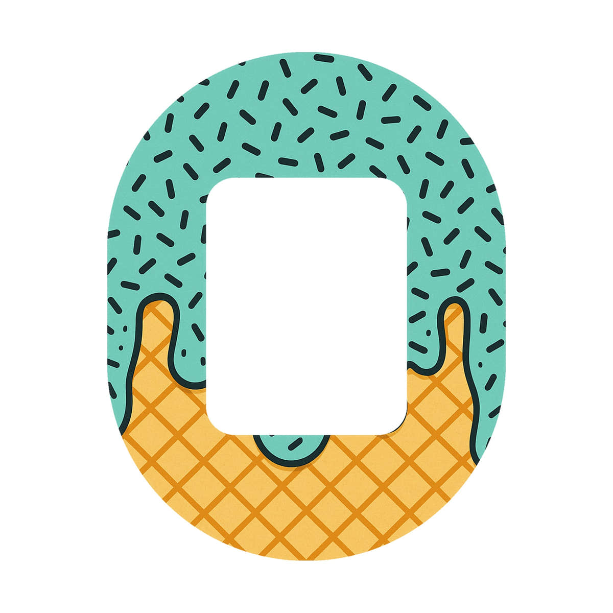 Ice Cream Social Tandem Mobi Decorative Patch Tape - Pump Peelz Ice Cream Social Tandem Mobi Decorative Patch Tape - Pump Peelz