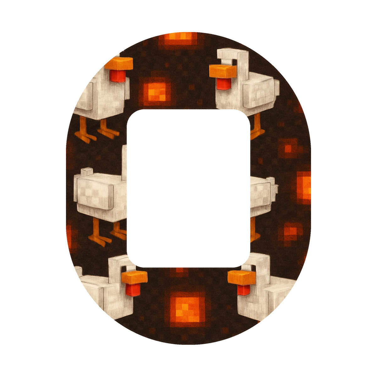 Inferno Chicken Tandem Mobi Decorative Patch Tape - Pump Peelz Inferno Chicken Tandem Mobi Decorative Patch Tape - Pump Peelz