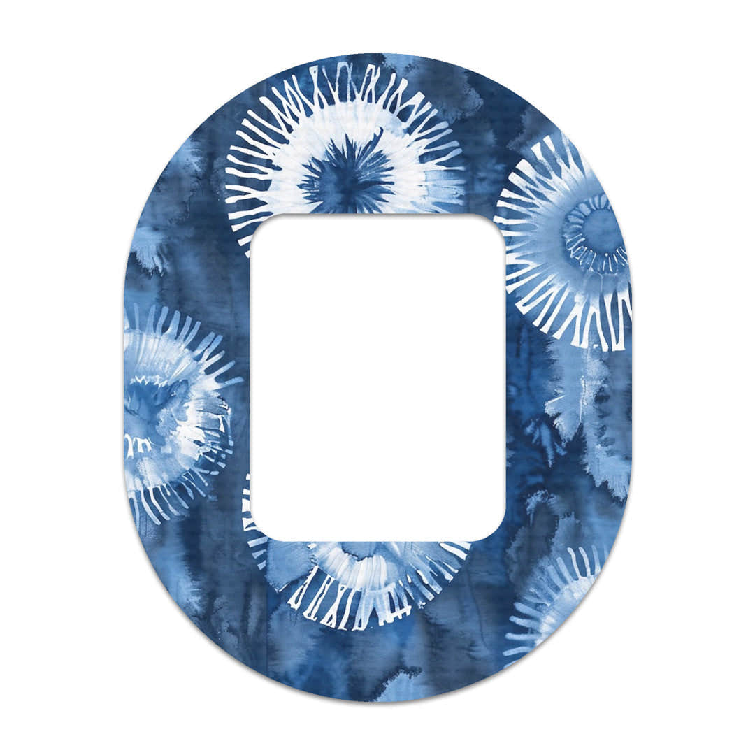 Monochrome Blue Tie Dye Tandem Mobi Decorative Patch Tape - Pump Peelz Monochrome Blue Tie Dye Tandem Mobi Decorative Patch Tape - Pump Peelz