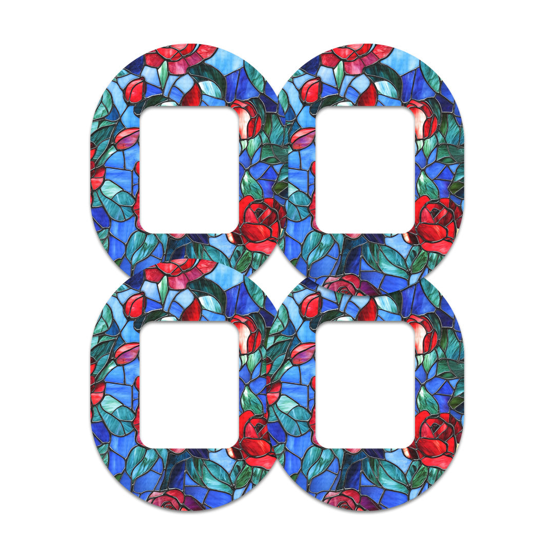 Crimson Blooms Tandem Mobi Decorative Patch Tape - Pump Peelz Crimson Blooms Tandem Mobi Decorative Patch Tape - Pump Peelz