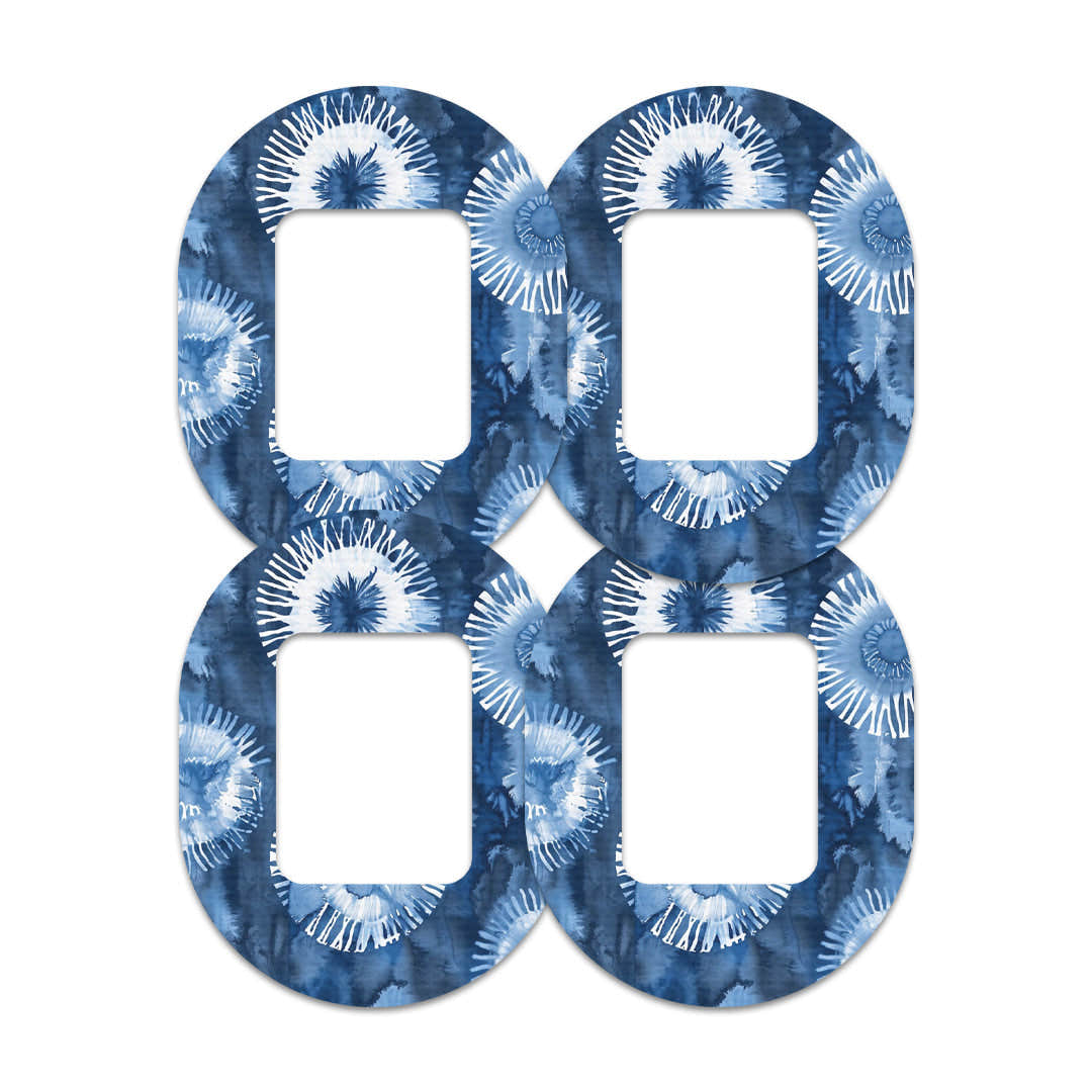 Monochrome Blue Tie Dye Tandem Mobi Decorative Patch Tape - Pump Peelz Monochrome Blue Tie Dye Tandem Mobi Decorative Patch Tape - Pump Peelz