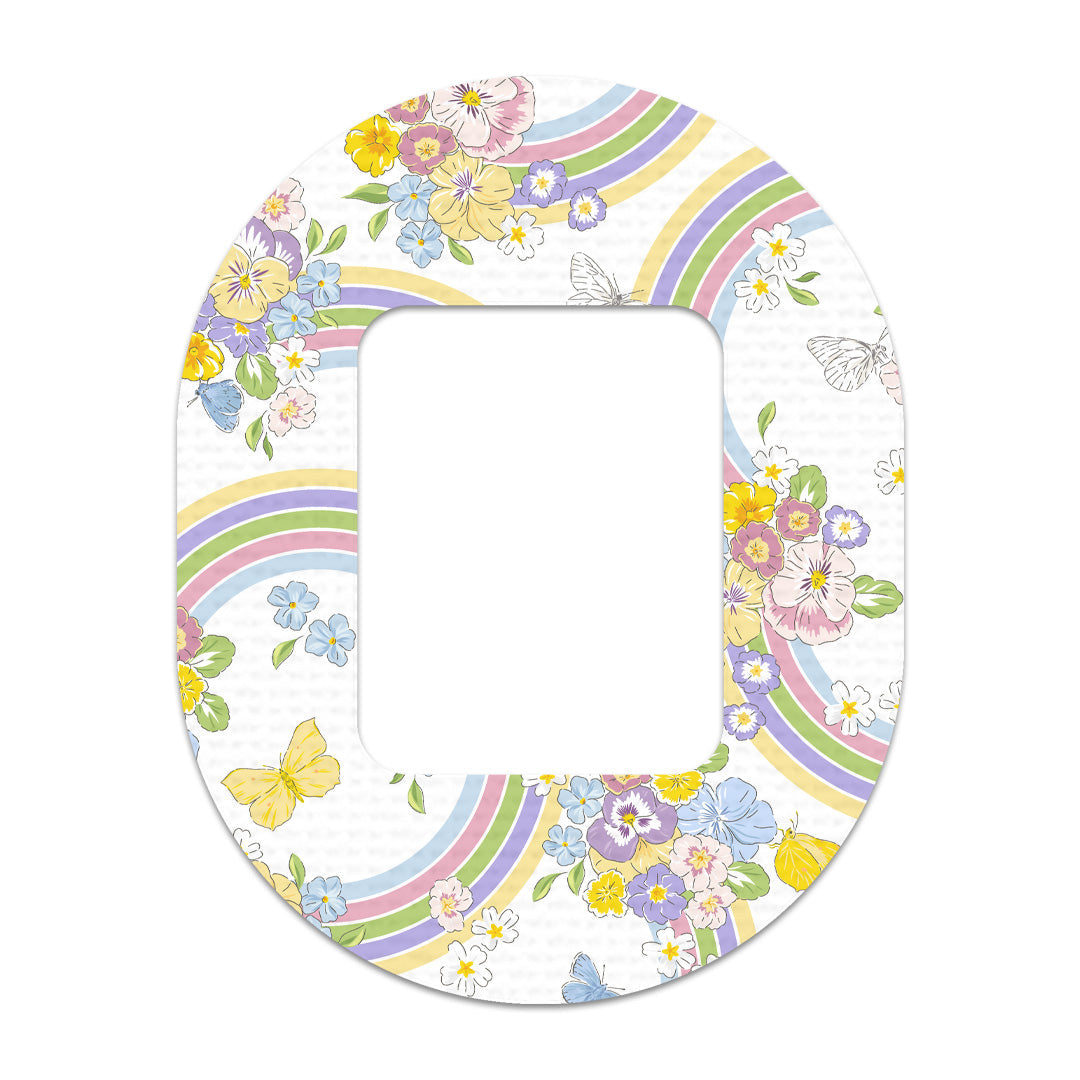 Rainbow Blooms Tandem Mobi Decorative Patch Tape - Pump Peelz Rainbow Blooms Tandem Mobi Decorative Patch Tape - Pump Peelz
