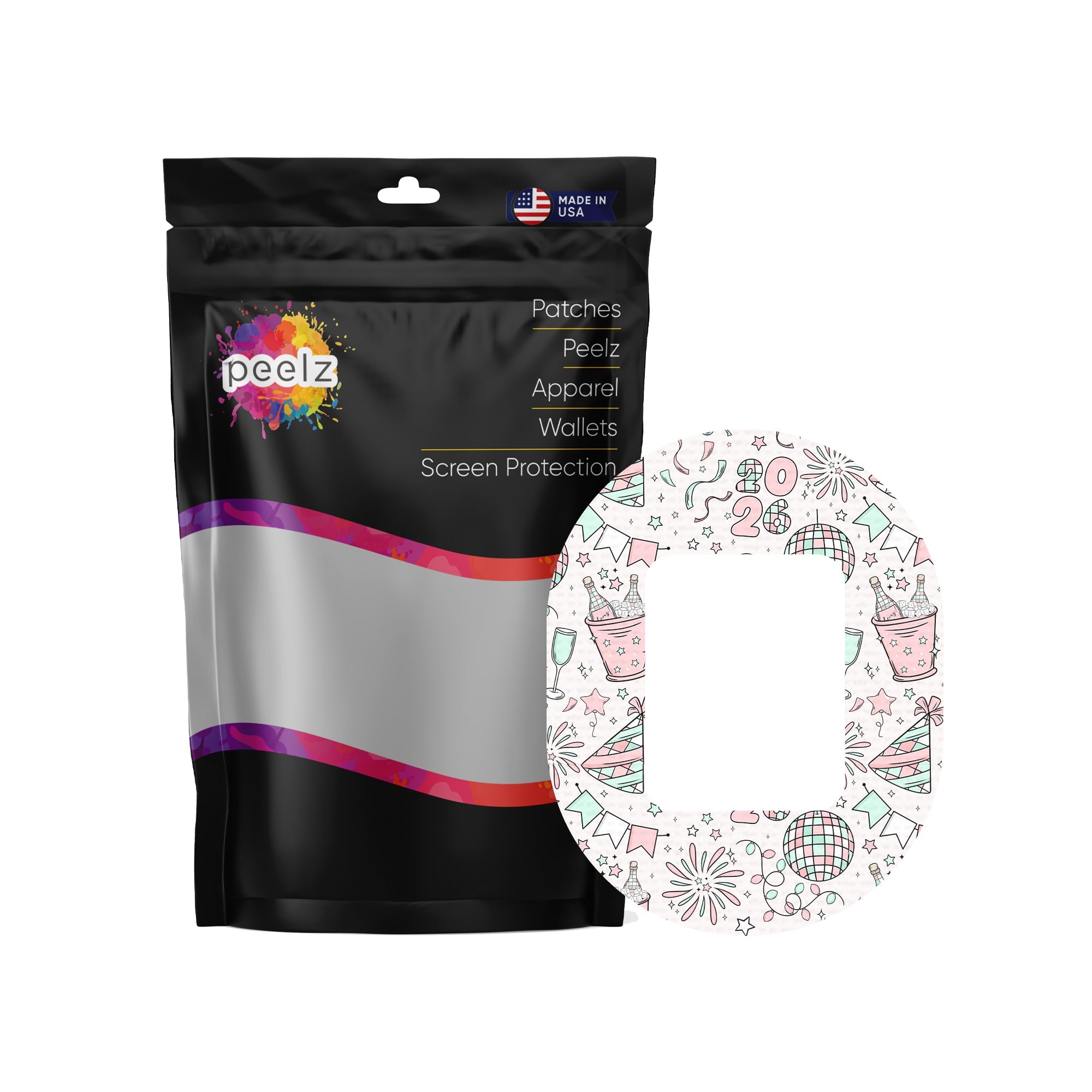 Cheers to '26 Tandem Mobi Patch Tape - Pump Peelz Cheers to '26 Tandem Mobi Patch Tape - Pump Peelz