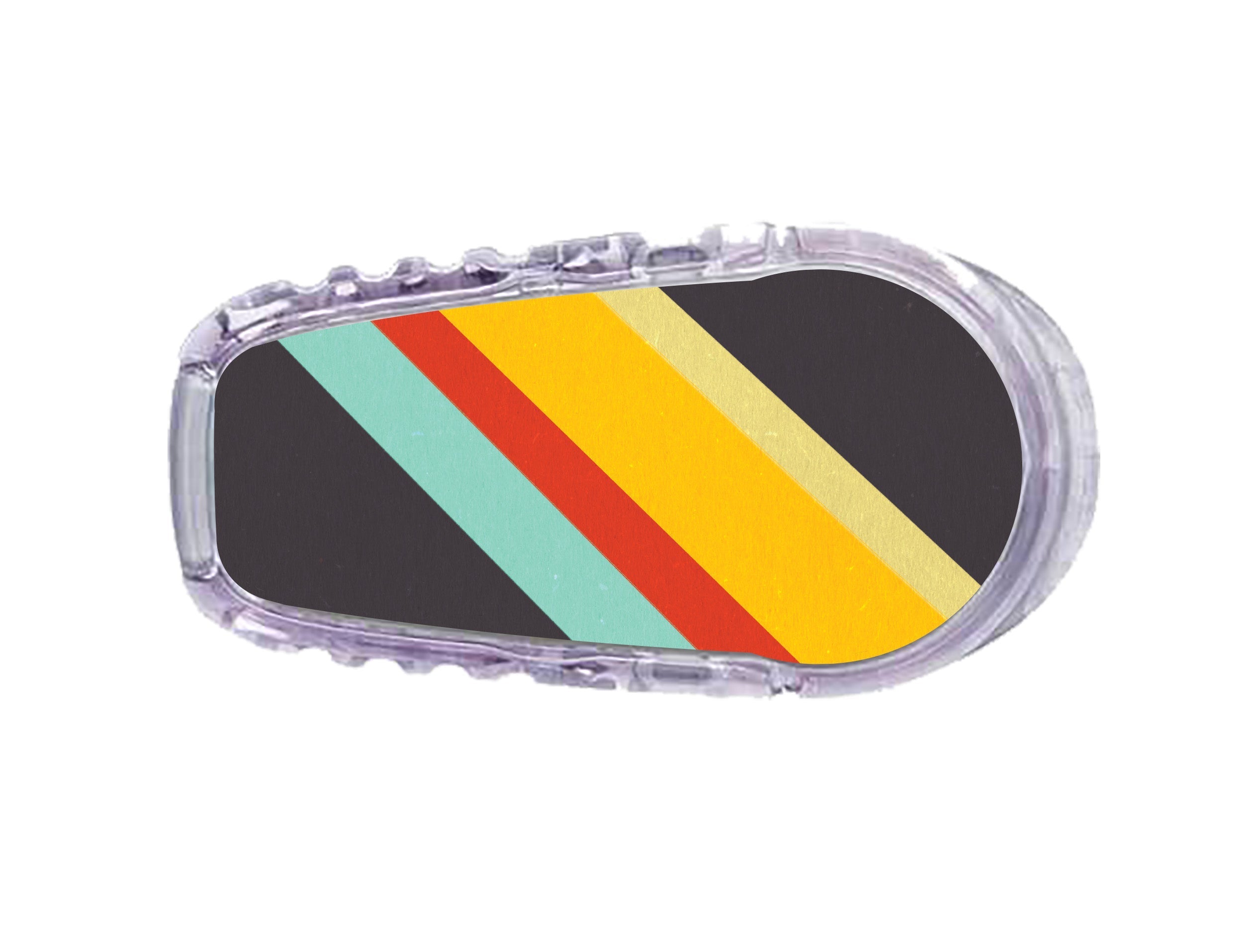 Monaco Stripes Dexcom G6 Transmitter Sticker Monaco Stripes Dexcom G6 Transmitter Sticker