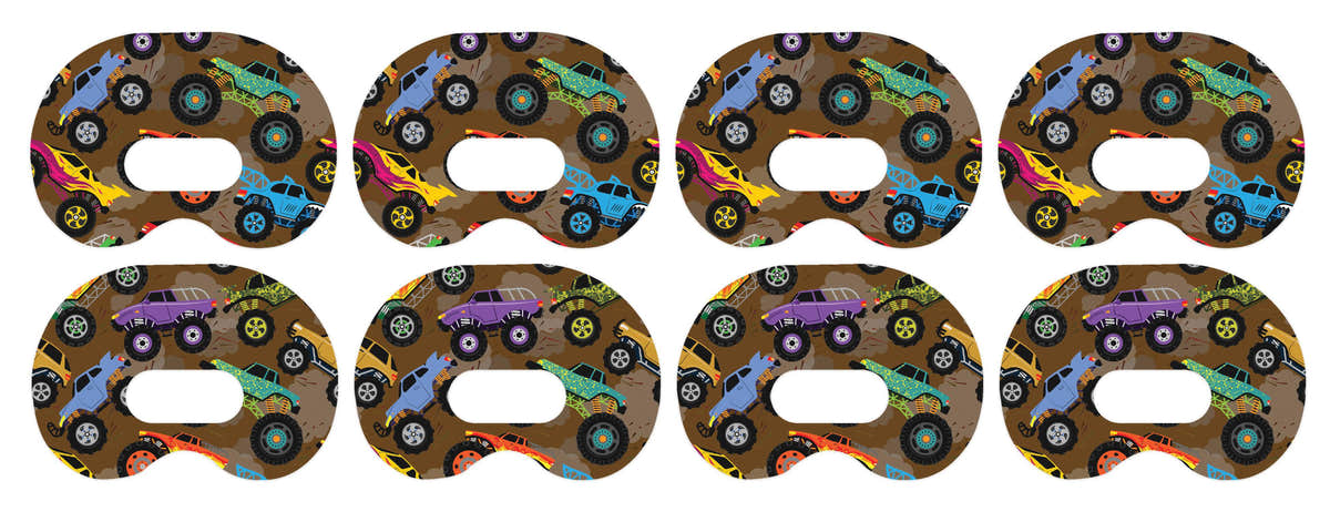 Monster Trucks Medtronic Guardian Connect Patch Tape - Pump Peelz Monster Trucks Medtronic Guardian Connect Patch Tape - Pump Peelz