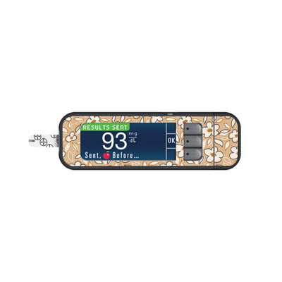 Muted Floral for Bayer Contour Next Glucometer Muted Floral for Bayer Contour Next Glucometer