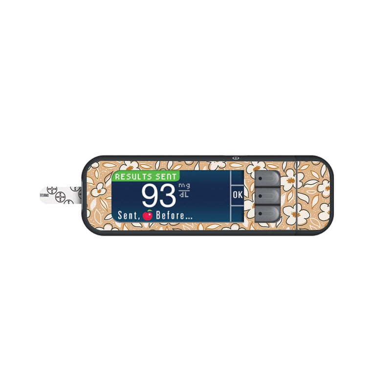 Muted Floral for Bayer Contour Next Glucometer Muted Floral for Bayer Contour Next Glucometer