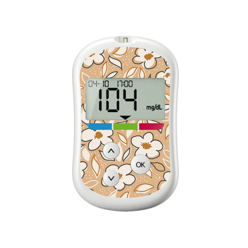 Muted Floral for OneTouch Verio Flex Glucometer Muted Floral for OneTouch Verio Flex Glucometer