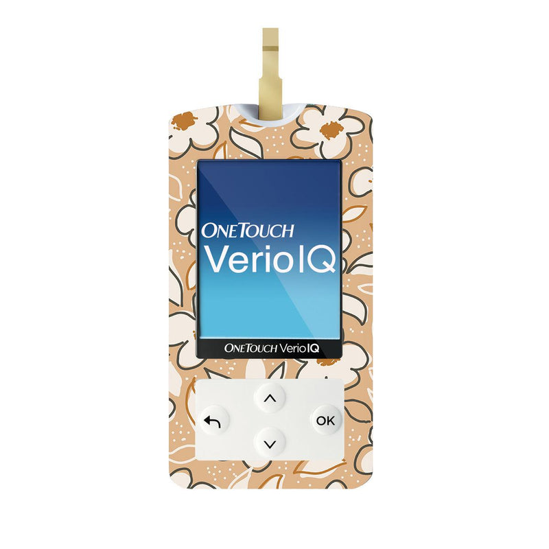 Muted Floral for OneTouch Verio IQ Glucometer Muted Floral for OneTouch Verio IQ Glucometer