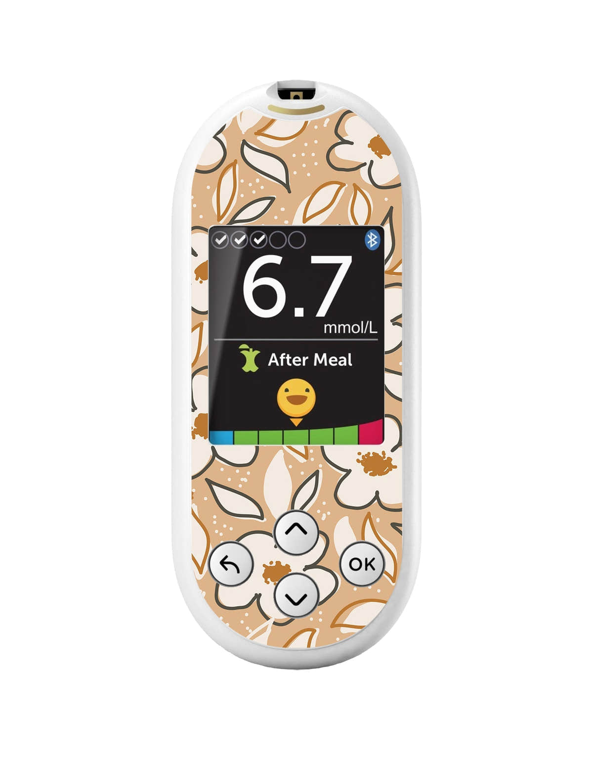 Muted Floral for OneTouch Verio Reflect Glucometer Muted Floral for OneTouch Verio Reflect Glucometer