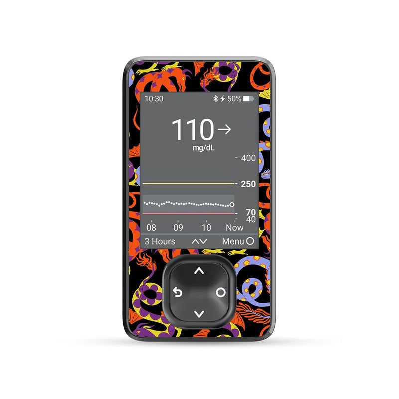 Mystic Dragons DEXCOM G7 and Stelo and G6 Touchscreen Receiver Sticker Mystic Dragons DEXCOM G7 and Stelo and G6 Touchscreen Receiver Sticker