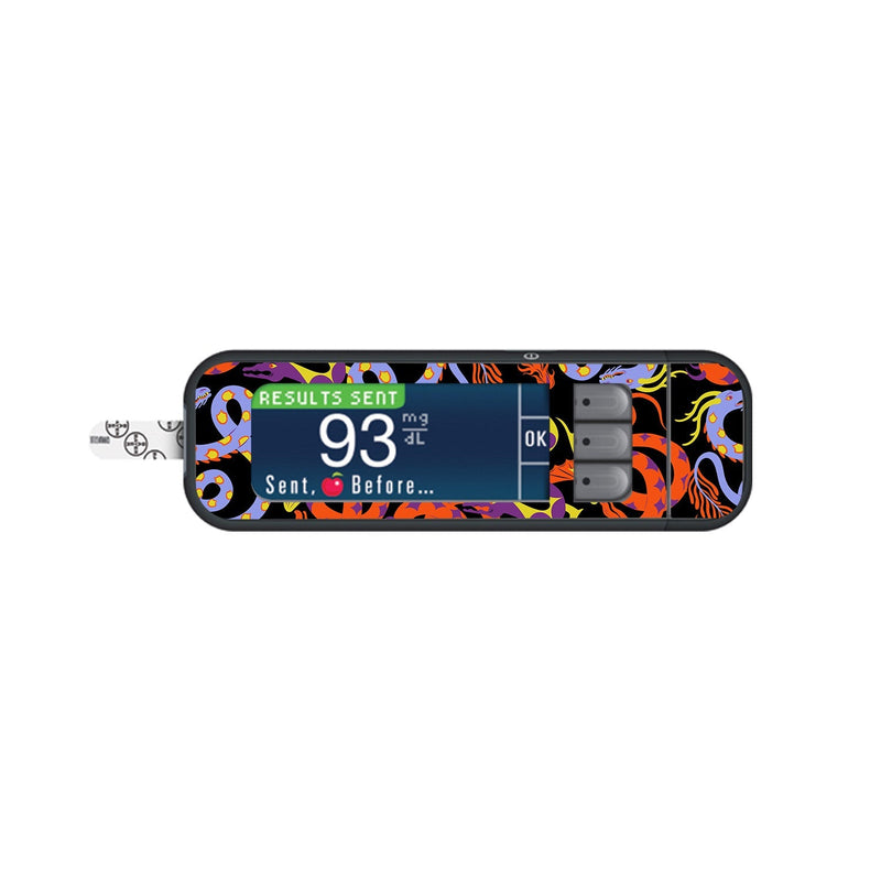 Mystic Dragons Sticker for Bayer Contour Next Glucometer Mystic Dragons Sticker for Bayer Contour Next Glucometer