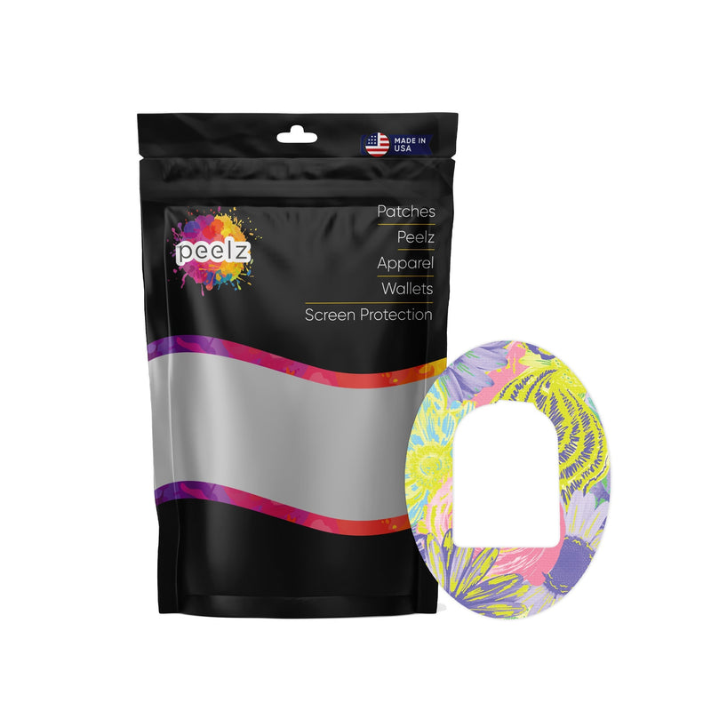 Neon Floral Pod Patch Tape - Pump Peelz Neon Floral Pod Patch Tape - Pump Peelz