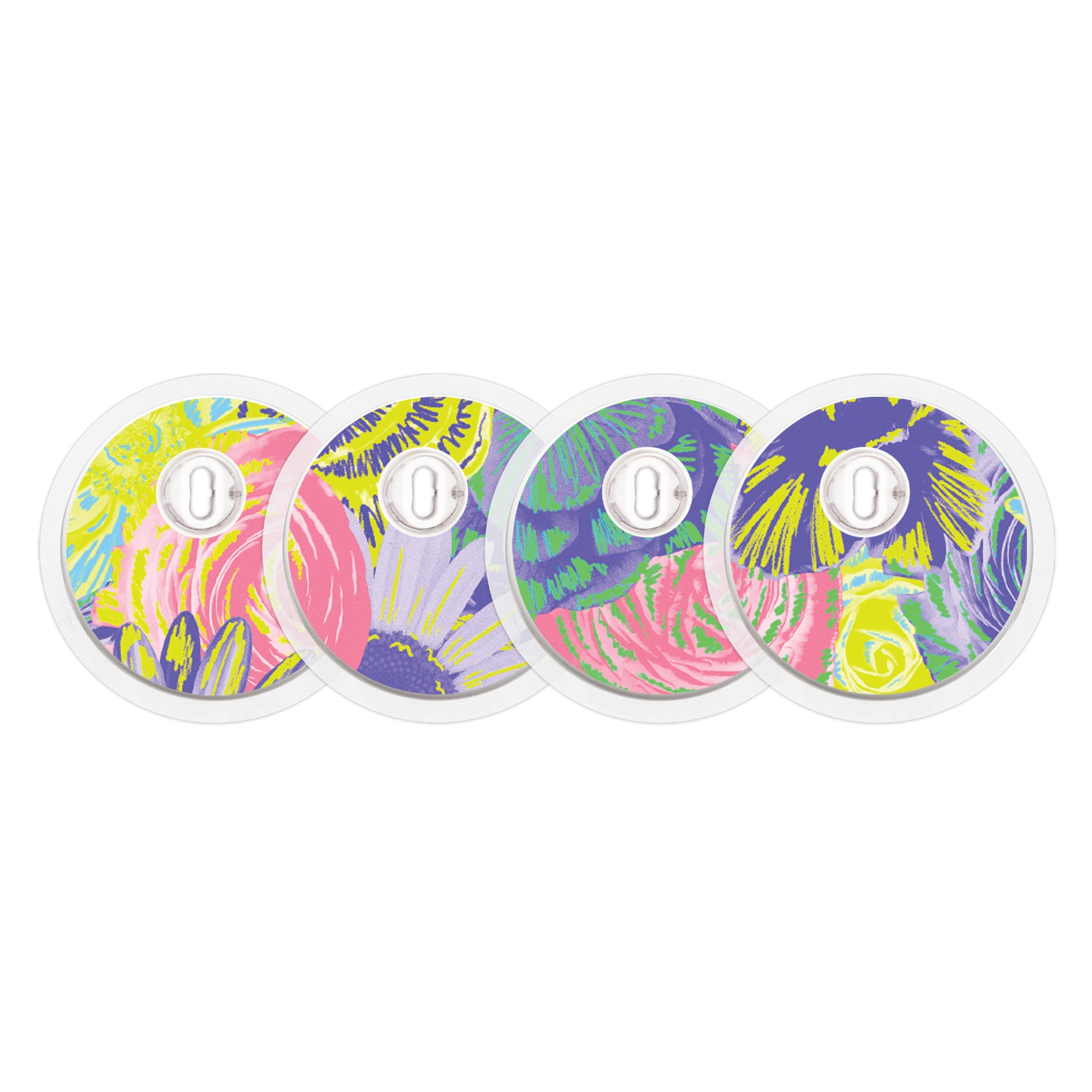 Neon Floral Sticker Designed for the FreeStyle Libre 3 Plus & Lingo Sensor Neon Floral Sticker Designed for the FreeStyle Libre 3 Plus & Lingo Sensor