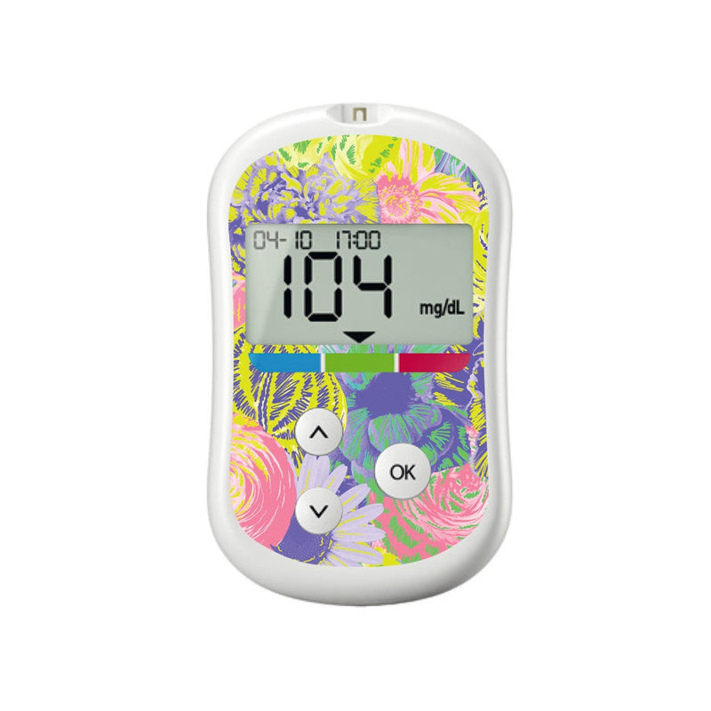 Neon Floral for OneTouch Verio Flex Glucometer Neon Floral for OneTouch Verio Flex Glucometer