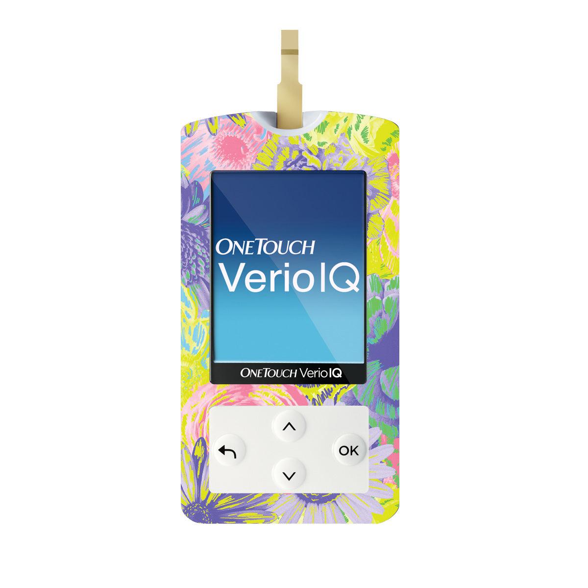 Neon Floral for OneTouch Verio IQ Glucometer Neon Floral for OneTouch Verio IQ Glucometer