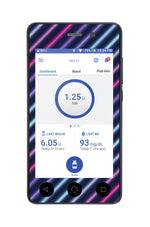 Neon Stripes Sticker for Omnipod DASH® PDM – Pump Peelz Neon Stripes Sticker for Omnipod DASH® PDM – Pump Peelz