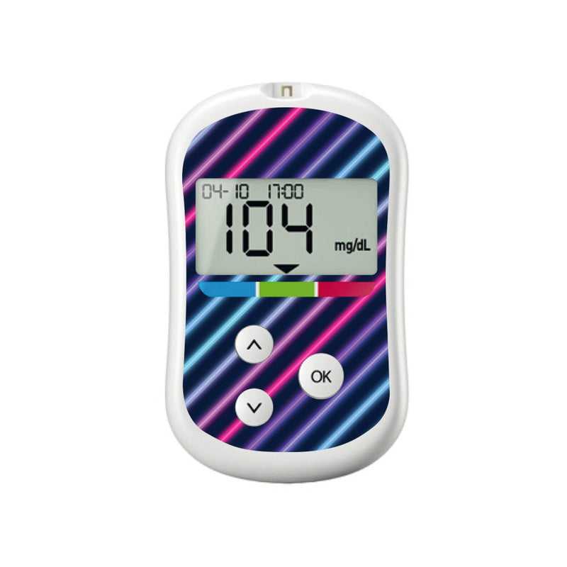 Neon Stripes for OneTouch Verio Flex Glucometer Neon Stripes for OneTouch Verio Flex Glucometer
