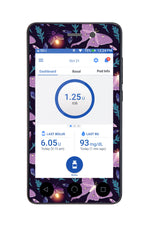 Night Garden Sticker for Omnipod DASH® PDM – Pump Peelz Night Garden Sticker for Omnipod DASH® PDM – Pump Peelz