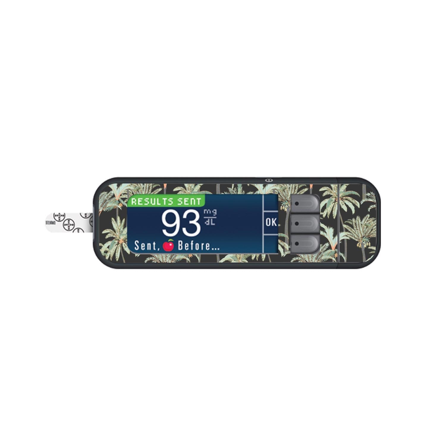 Night Palms Sticker for Bayer Contour Next Glucometer Night Palms Sticker for Bayer Contour Next Glucometer