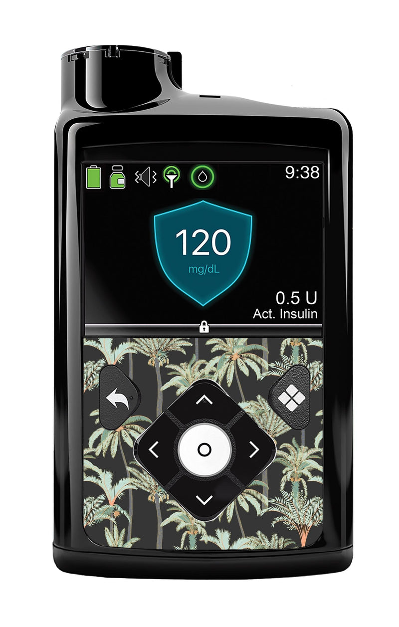 Night Palms Sticker for Medtronic MiniMed 770G & 780G Night Palms Sticker for Medtronic MiniMed 770G & 780G