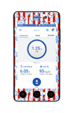 Spritz Parade Sticker for Omnipod DASH® PDM – Pump Peelz Spritz Parade Sticker for Omnipod DASH® PDM – Pump Peelz