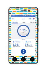Colorful Sticks Sticker for Omnipod DASH ® PDM – Pump Peelz Colorful Sticks Sticker for Omnipod DASH ® PDM – Pump Peelz