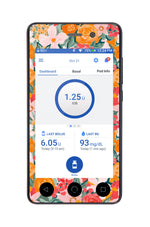 Blush Blossom Sticker for Omnipod DASH ® PDM – Pump Peelz Blush Blossom Sticker for Omnipod DASH ® PDM – Pump Peelz
