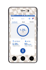 Creamy Check Sticker for Omnipod DASH ® PDM – Pump Peelz Creamy Check Sticker for Omnipod DASH ® PDM – Pump Peelz