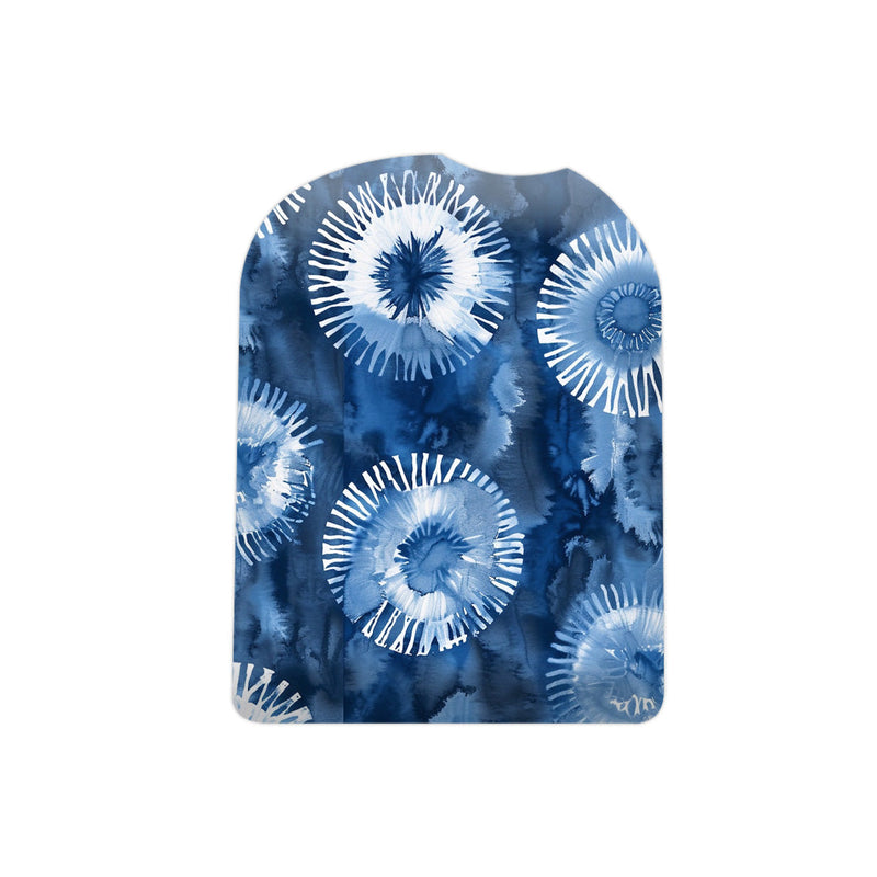 Monochrome Blue Tie Dye Pod Sticker – Pump Peelz Monochrome Blue Tie Dye Pod Sticker – Pump Peelz