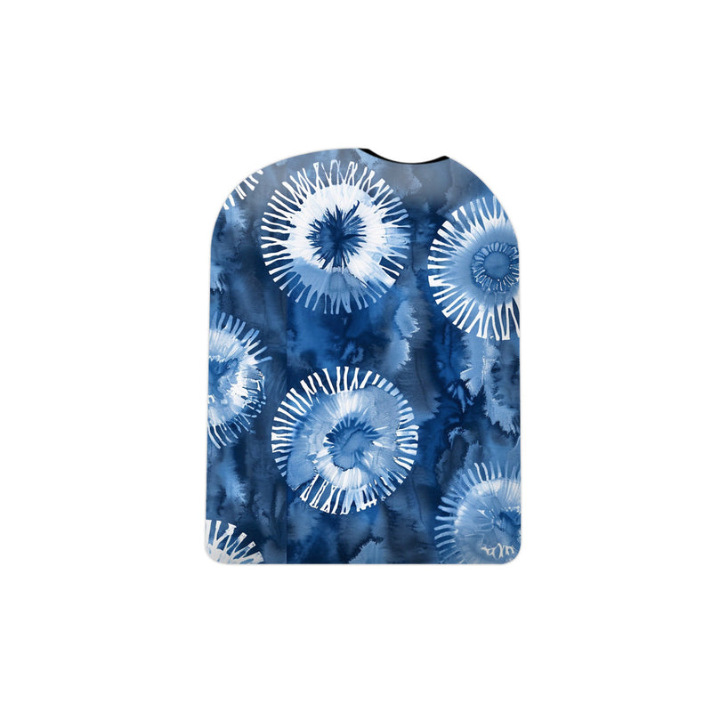 Monochrome Blue Tie Dye Pod Sticker – Pump Peelz Monochrome Blue Tie Dye Pod Sticker – Pump Peelz