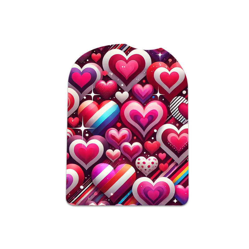 Sparkly Hearts Pod Sticker – Pump Peelz Sparkly Hearts Pod Sticker – Pump Peelz