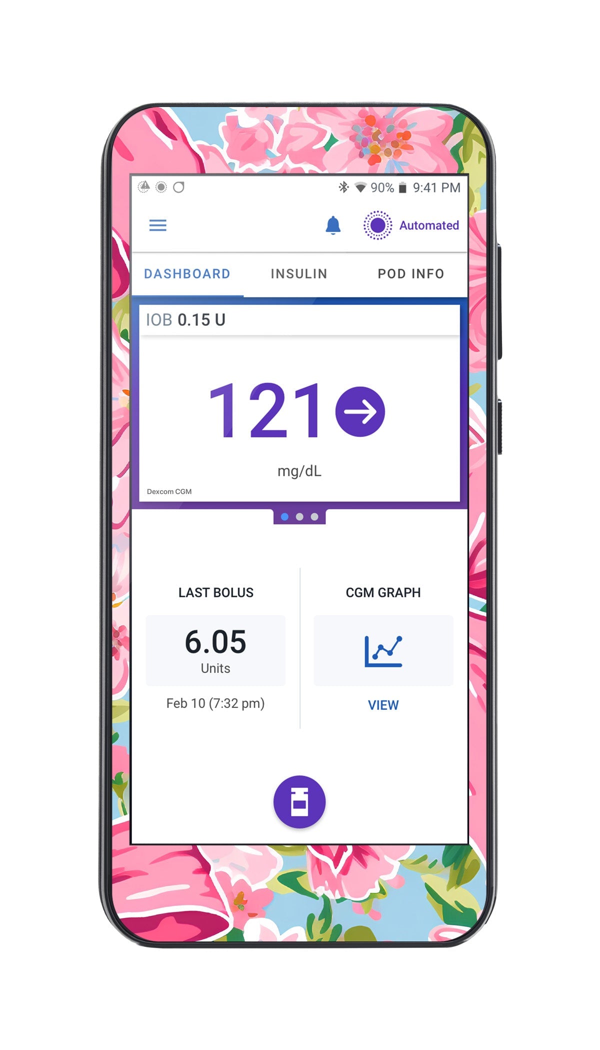 Blossom Bows Sticker for Omnipod ® 5 Controller – Pump Peelz Blossom Bows Sticker for Omnipod ® 5 Controller – Pump Peelz