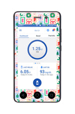 Holiday Greetings Sticker for Omnipod DASH® PDM – Pump Peelz Holiday Greetings Sticker for Omnipod DASH® PDM – Pump Peelz