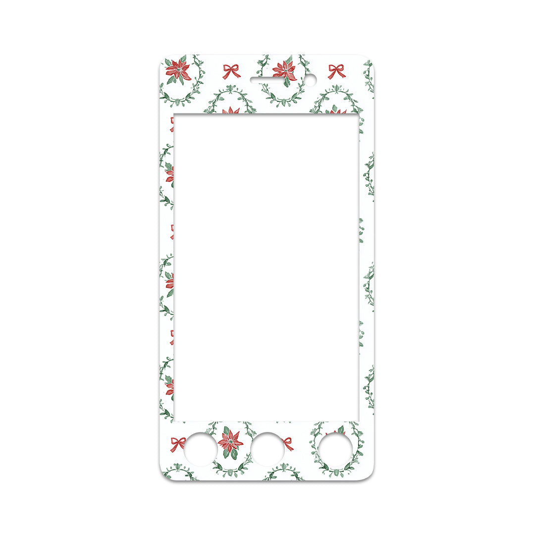 Poinsettia Parade Sticker for Omnipod DASH® PDM – Pump Peelz Poinsettia Parade Sticker for Omnipod DASH® PDM – Pump Peelz