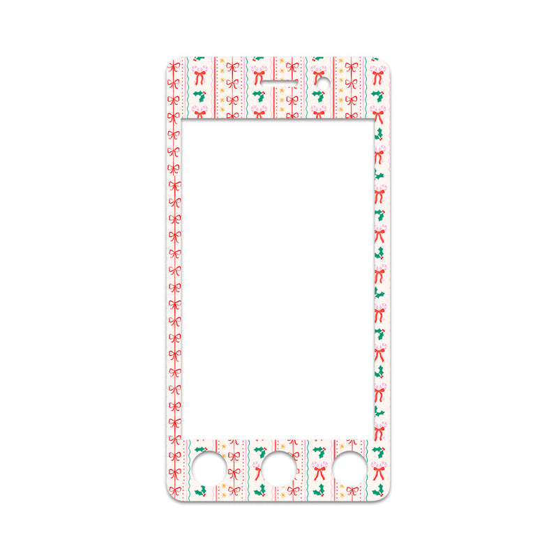 Holly Jolly Ribbon Sticker for Omnipod DASH® PDM – Pump Peelz Holly Jolly Ribbon Sticker for Omnipod DASH® PDM – Pump Peelz