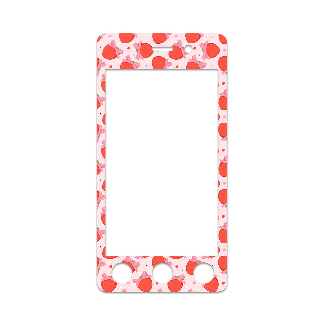 Strawberry Kisses Sticker for Omnipod® 5 Controller – Pump Peelz Strawberry Kisses Sticker for Omnipod® 5 Controller – Pump Peelz