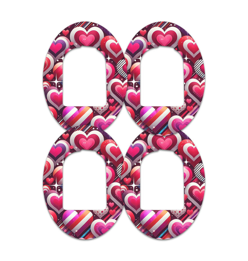 Sparkly Hearts Pod Patch Tape - Pump Peelz Sparkly Hearts Pod Patch Tape - Pump Peelz