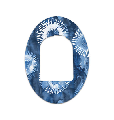 Monochrome Blue Tie Dye Pod Patch Tape - Pump Peelz Monochrome Blue Tie Dye Pod Patch Tape - Pump Peelz