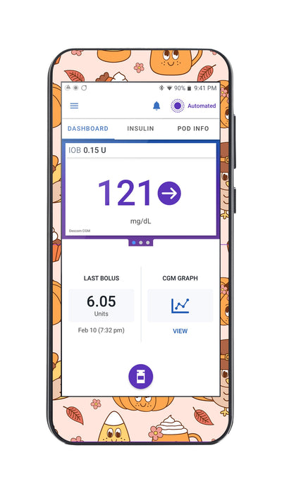 Cozy Harvest Sticker for Omnipod® 5 Controller – Pump Peelz Cozy Harvest Sticker for Omnipod® 5 Controller – Pump Peelz